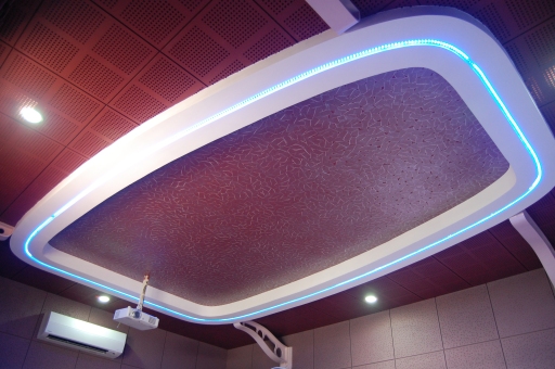acoustic ceiling of home theatre